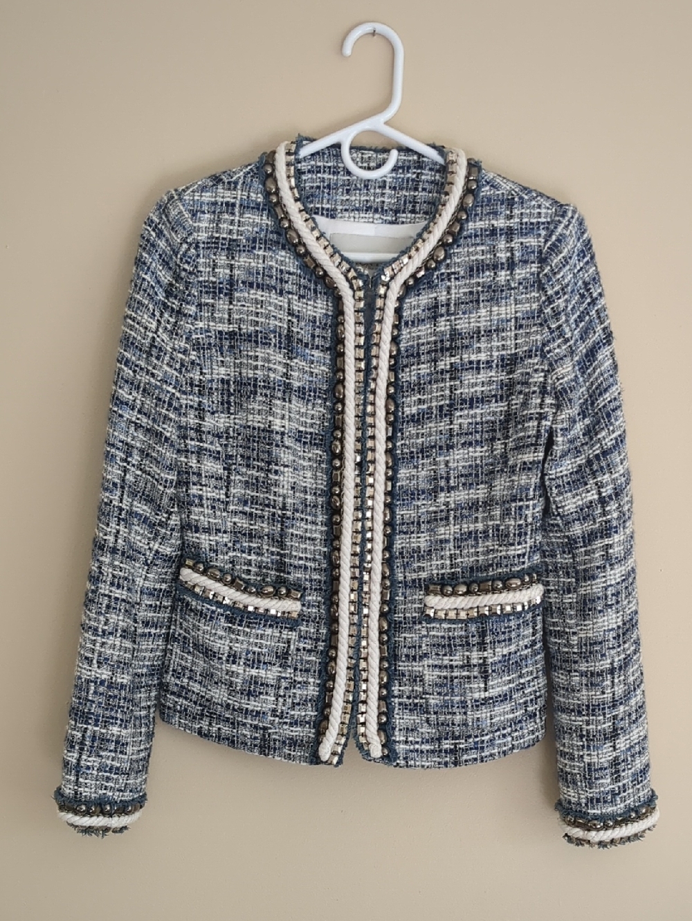 Size 2 Boston Proper Blazer Jacket Embellished